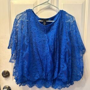 Blue Lace Top